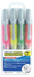 Sp- Highlighter Artline 63 Clix Asst Wlt4