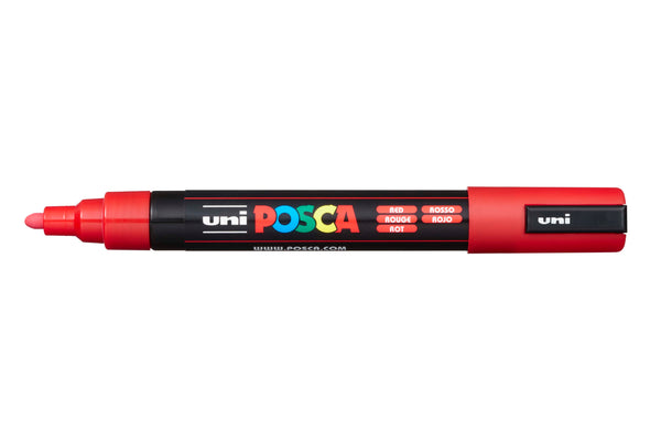 MARKER UNI POSCA PC5M BULLET TIP RED