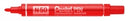 Sp- Marker Pentel N50 Permanent Bullet Red (BX12)