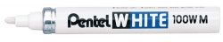 MARKER PENTEL 100W-M BULLET WHITE BX12