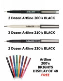 Sp- Pen Artline Bonus Deal Buy 6 Doz + 4doz 200 Brights Free