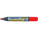 Marker Whiteboard Artline 579 5mm Chisel Nib Red (BX12)