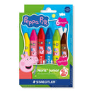 Crayons Staedtler Norris Junior Peppa Pig Wax Hexagonal Pk6