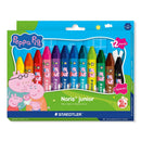 Crayons Staedtler Norris Junior Peppa Pig Wax Hexagonal Pk12