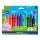 Marker Staedtler Norris Junior Peppa Pig Hexagonal Fibre Tip Pk12