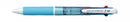 Pen Uni Jetstream Sxe3400 Rb Fine 0.7mm Multicolour Light Blue (BX10)