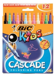 MARKER BIC KIDS CASCADE ASST WLT12