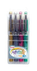 Sp- Pen Pentel Rb Hybrid Gel Grip Del Metallic Asst Wlt4