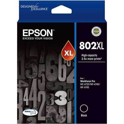 Epson 802XL DURABrite Ultra Ink Cartridge High Yield Black | Better Office