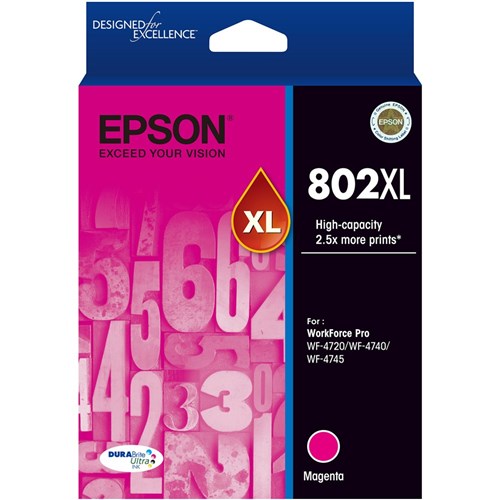 Epson 802XL DURABrite Ultra Ink Cartridge High Yield Magenta | Better Office