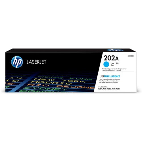 HP 202A LaserJet Toner Cartridge Cyan CF501A | Better Office