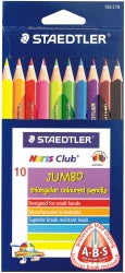 Sp- Pencil Coloured Staedtler Triplus Triangular 10'S