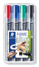Sp- Marker Staedtler Lumocolor 350 Perm Chisel Wlt-4 Asst