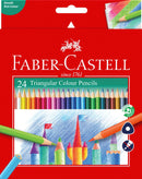 PENCIL COLOURED FABER-CASTELL TRI GRIP 24'S