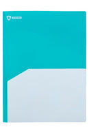 Document Wallet Marbig A4 Antimic 4-Pocket Pp Blue