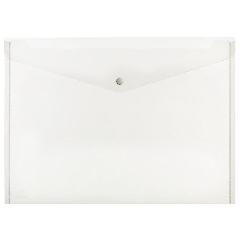 DOCUMENT WALLET MARBIG A3 BUTTON CLEAR