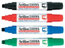 Marker W/B Artline 5109a Big Nib 10mm Chisel Black (BX6)