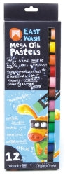 OIL PASTELS MICADOR MEGA MEGA EASY WASH PK12 ASST