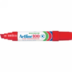 MARKER ARTLINE 100 XBROAD 12MM RED BX6