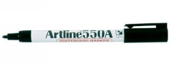 MARKER WHITEBOARD ARTLINE 550A 1.2MM BULLET NIB BLACK BX12