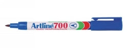 MARKER ARTLINE 700 PERMANENT 0.7MM BULLET NIB BLUE BX12