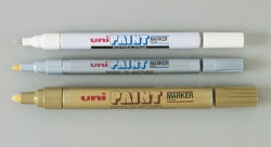 MARKER PAINT UNI XFINE WHITE .7MM