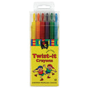 Sp- Crayon Twist-It Hangsell (6) 146 X 5.8mm Self Propelling Non Toxic (PKT)