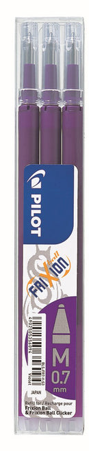 Sp- Pen Refill Pilot Frixion Ball 0.7mm Violet Pk3