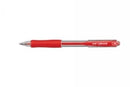 Pen Uni Laknock Sn100 Bp Retract Fine 0.7mm Red (BX12)