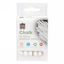 CHALK EC DUSTLESS WHITE BX12