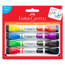 WHITEBOARD SET FABER-CASTELL MAGNETIC WHITEBOARD + ERASER CAP 8 COLOURS