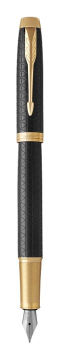Sp- Pen Parker Fp Im Premium Black Etched Gold Trim