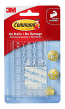 CLEAR HOOKS COMMAND ADHESIVE MINI 17006CLR-VP