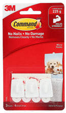 Hook Command Micro White 17066 3pk