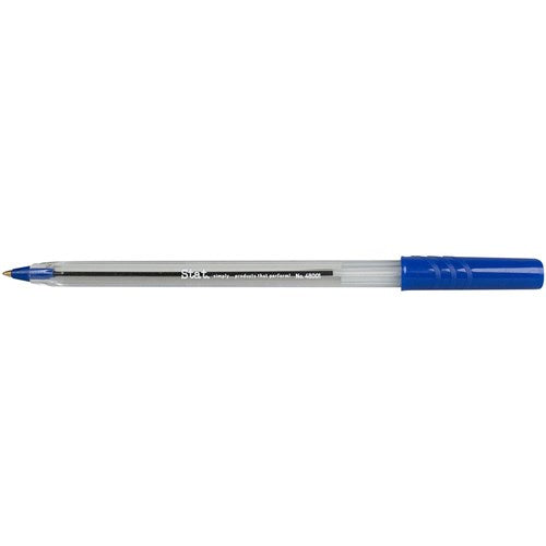 Stat Ballpoint Pen Medium 1mm Blue BOX12