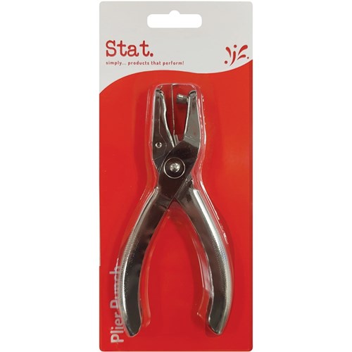 Stat Hole Punch 1 Hole Plier 8 Sheet Capacity Black