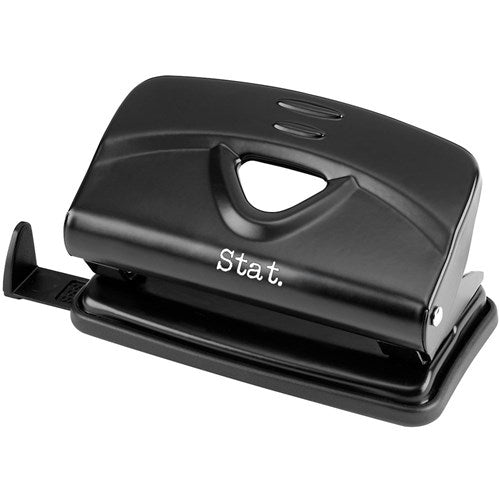 Stat Hole Punch 2 Hole Small 10 Sheet Capacity Metal Black