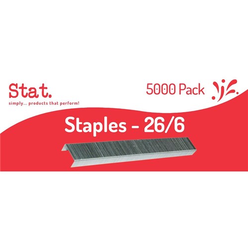 Stat Staples Size 26/6 Box of 5000 | Better Office