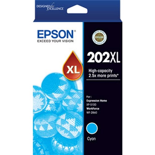 Epson 202XL Ink Cartridge High Yield Cyan | Better Office