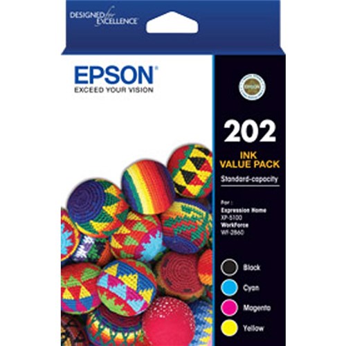 Epson 202 Ink Cartridge Value Pack of 4 Assorted Colours | Better Office