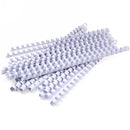 Sp- Binding Combs Fellowes 25mm 21 Ring Round Plastic White Pk50