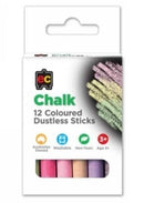 Sp- Chalk Coloured Ec Non Toxic Dustless Pk12