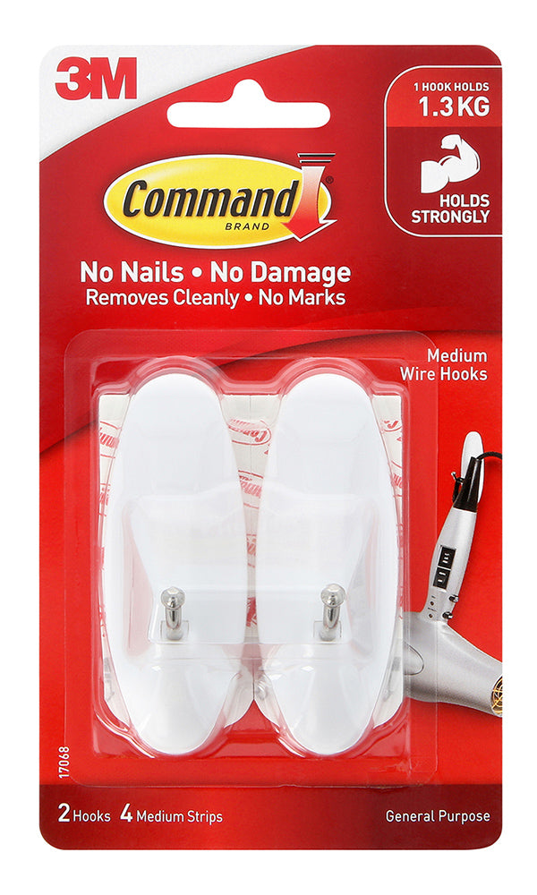 HOOKS COMMAND MEDIUM WIRE PK2