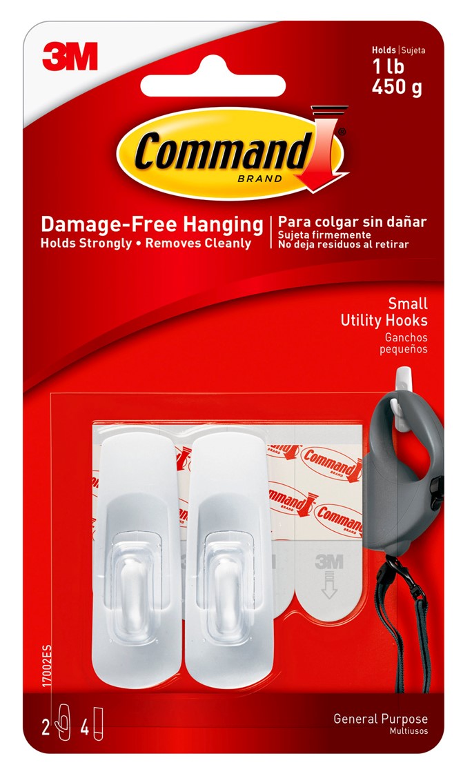 HOOKS COMMAND 17002VP-6 SMALLVALUE PACK 6 HOOKS/12STRIPS