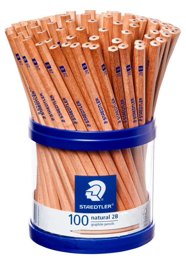 PENCIL LEAD STAEDTLER NATURAL GRAPHITE 130 2B (100)