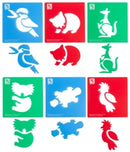 Sp- Stencil Ec Australian Animals 190x190mm