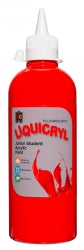 Sp- Paint Ec 500ml Fluorescent Liquicryl Junior Acrylic Scarlett