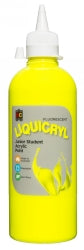 PAINT EC 500ML FLUORESCENT LIQUICRYL JUNIOR ACRYLIC YELLOW