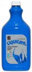 Sp - Paint Ec 2l Fluorescent Liquicryl Junior Acrylic Blue