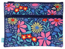 Pencil Case Spencil A4 340x250x10mm Twin Zip Flower Fun